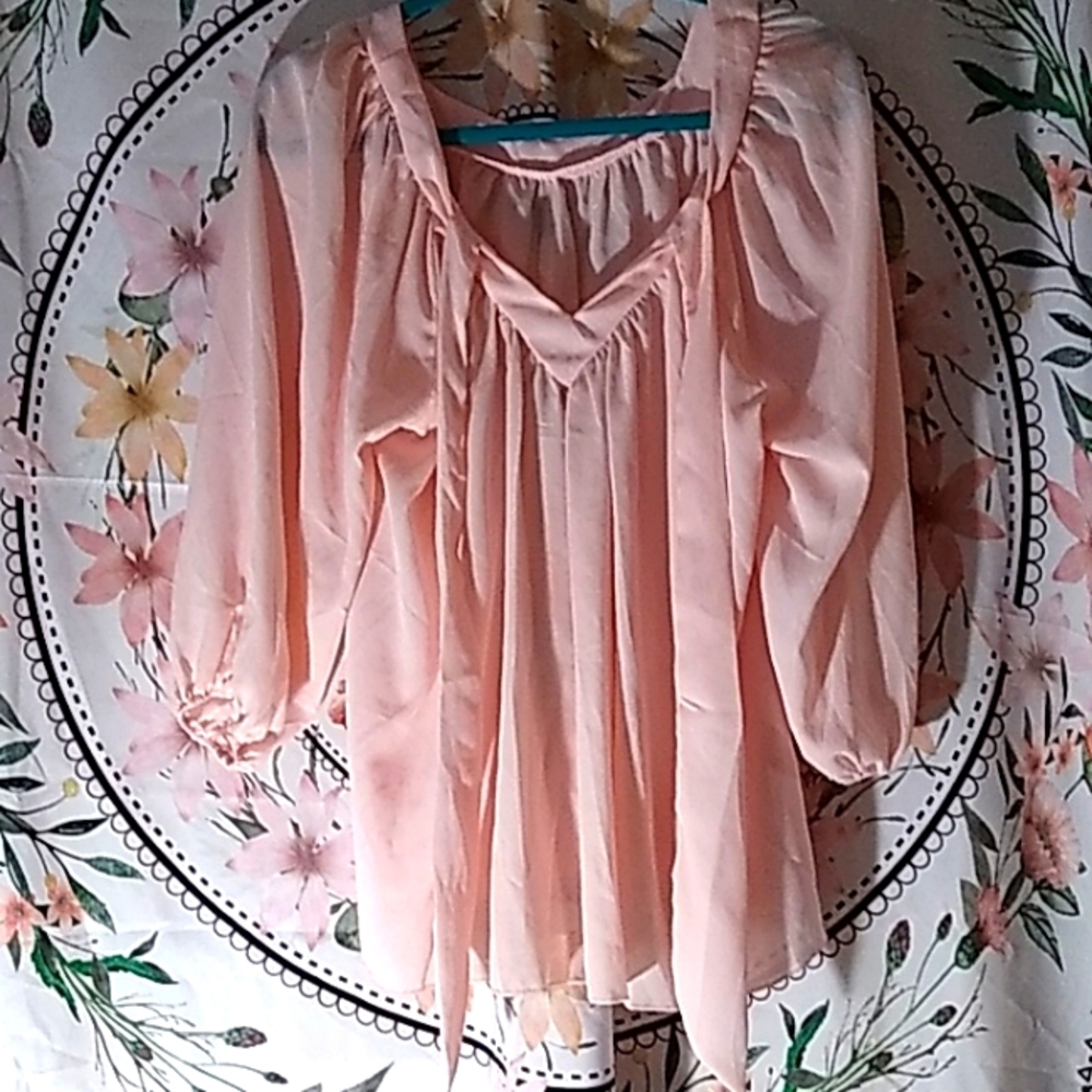 V NECK BLOUSE